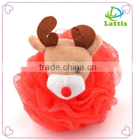 Factory directly nylon mesh sponge for shower