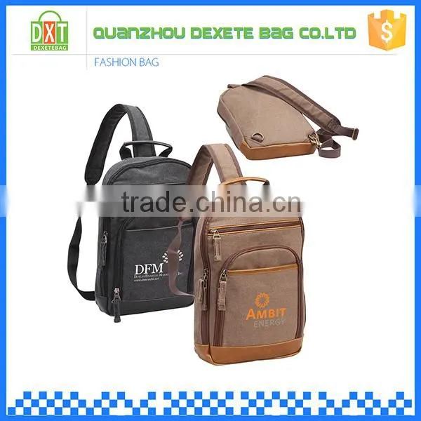 Factory wholesale plain sling strap vintage blank backpack