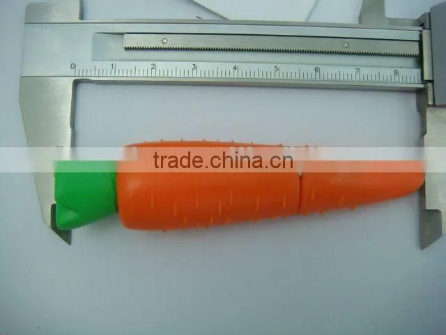 customize carrot 16 GB shaped USB drive/ PVC USB drive/label usb flash drive LFN-202
