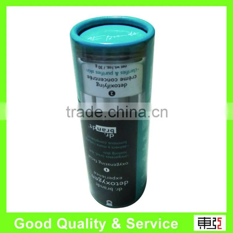 glossy paper tube for packing man skin care