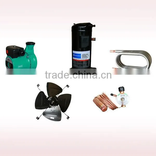 Deron with water pump inside, Daikin scroll compressor, R410a, with electric heating element