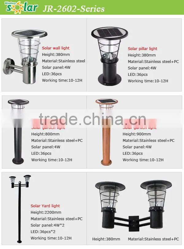 Waterproof garden solar light decoration wall mounted outdoor solar lights IP65