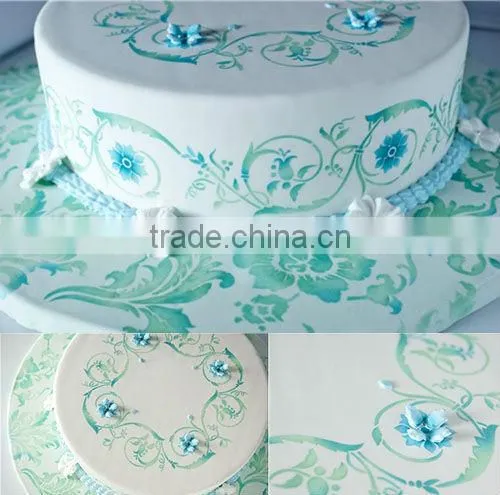 Flower scroll cake top pattern,cake stencil,sugar art tools