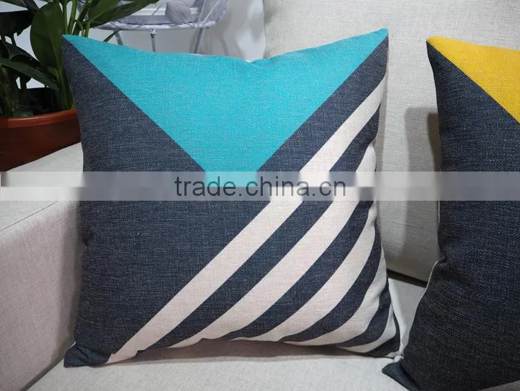 Geometric patterned printed Pillow Case home decorative hotel bed pillow covers