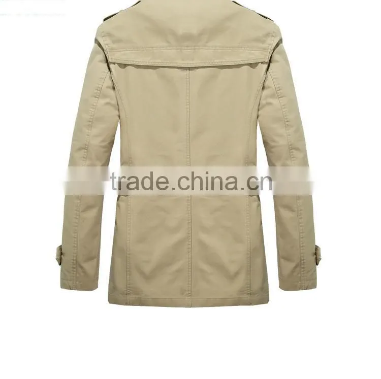 Dust coat type cotton jacket