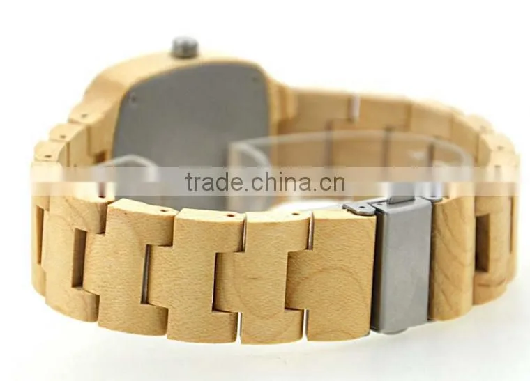 2016 High quality sandalwood quartz wooden watches for couple