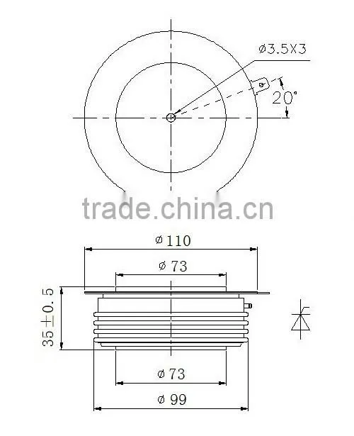 phase control thyristor KP2500(1900-3000V)
