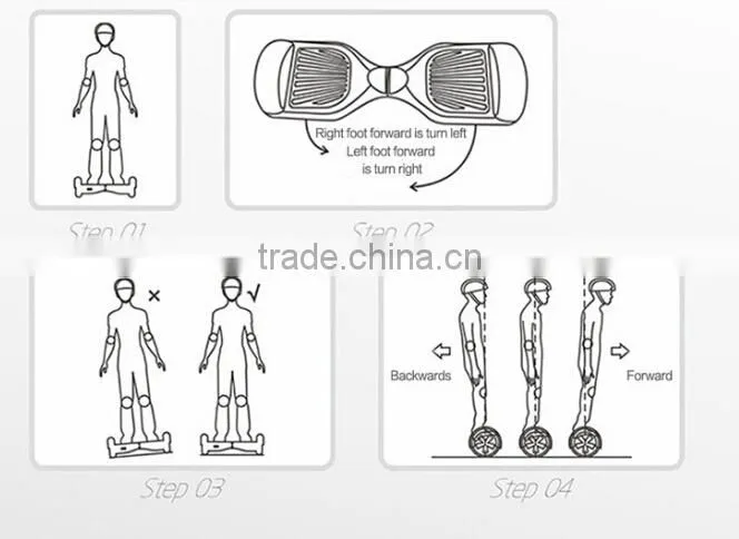 2015 Newest Model bluetooth self balance two wheel electric scooter drifting smart board