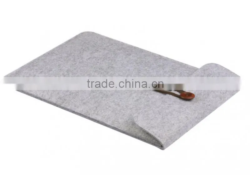 Wool felt sleeve bag for macbook, laptop envelope handbag carrying bag case