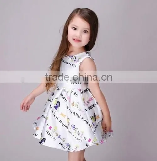 2016 new arrived boutique fashiona baby little girl dresses factory price kids names of girls dresses