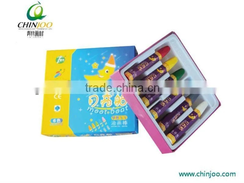 6color oil pastels
