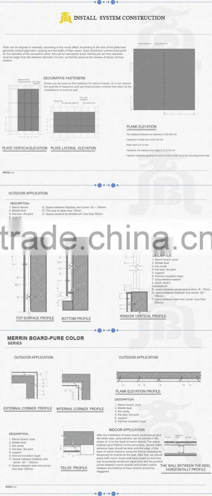 terracotta fiber cement cladding board