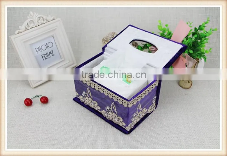 High-grade velvet mini tissue box