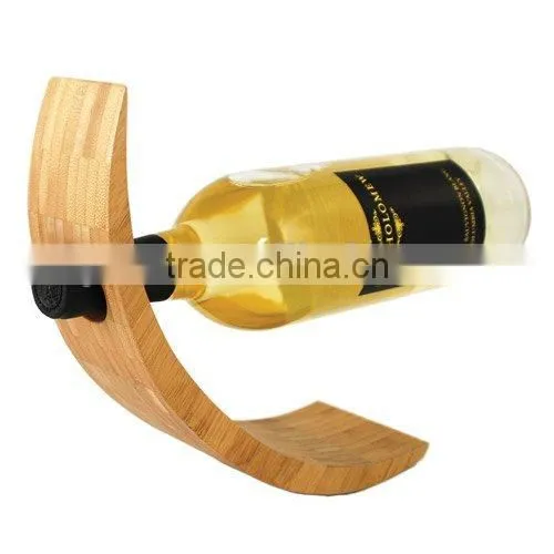 DT166 True Fabrications Bamboo Single Bottle Wine Rack