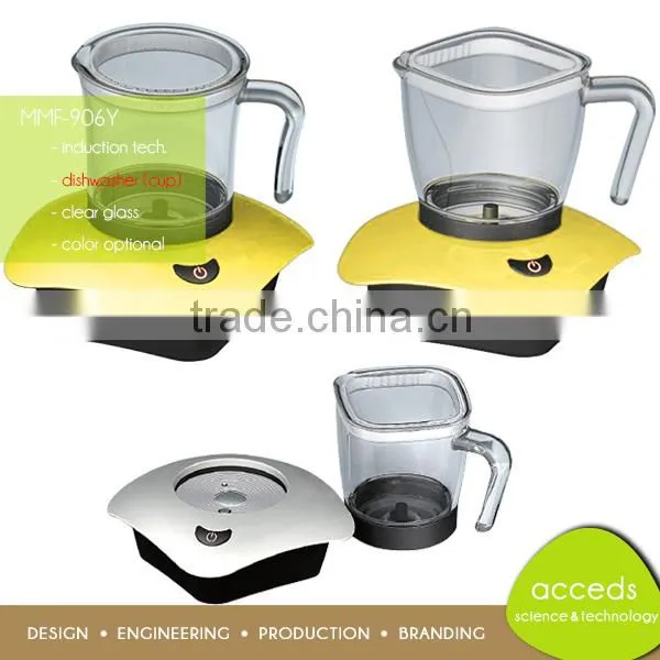 One Button Operation Automatic Cappuccino Quality Coffee Milk Frother