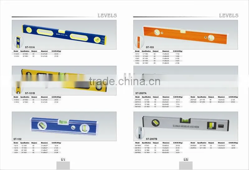 High intensity Spirit Level Construction Hand Tool/ Measuring Tool