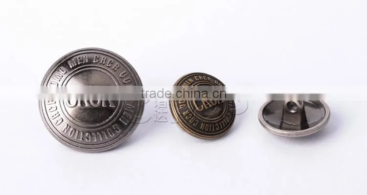 High-grade leisure sliver jeans button with best reasonable price