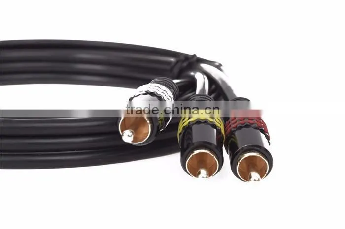 Engineering VCOM cable High Quality Audio and Video Cable 3RCA/3RCA