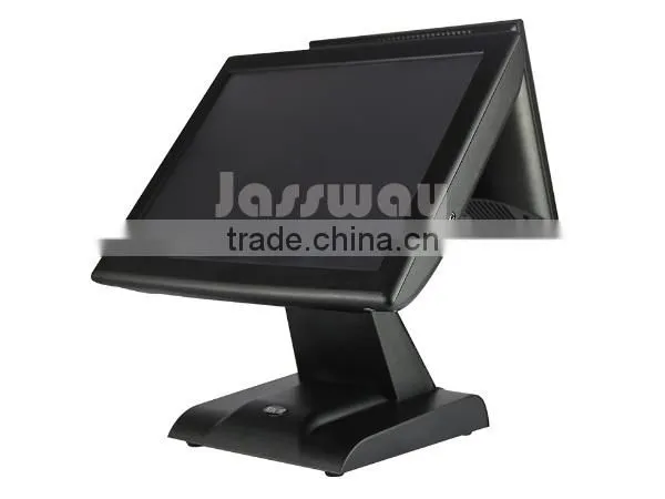 Dual panel POS display