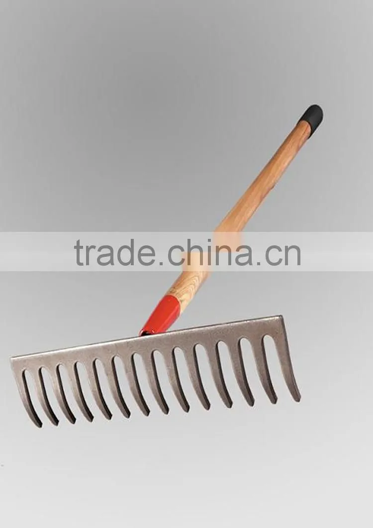 Leaf Rake,Grass Rake Steel Garden Rake