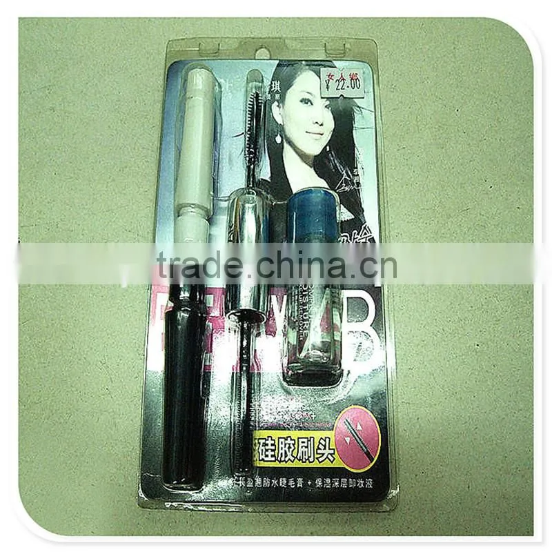 2015 fashionable cosmetics blister packaging with cardboard