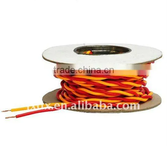 Two Conductor Twisted Wire, Braided Cable, Textile Wire