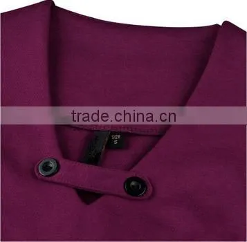 Women's Vintage V Neck Short Sleeve Slimming Business Bodycon Pencil Dress