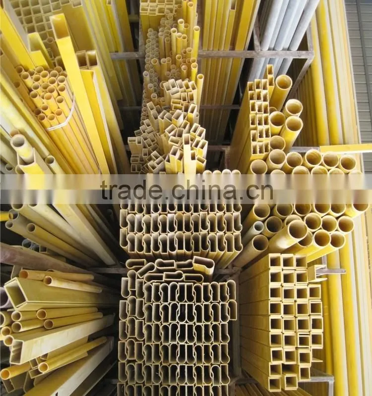 High strength frp pipe, grp pipe, rectangular pipe