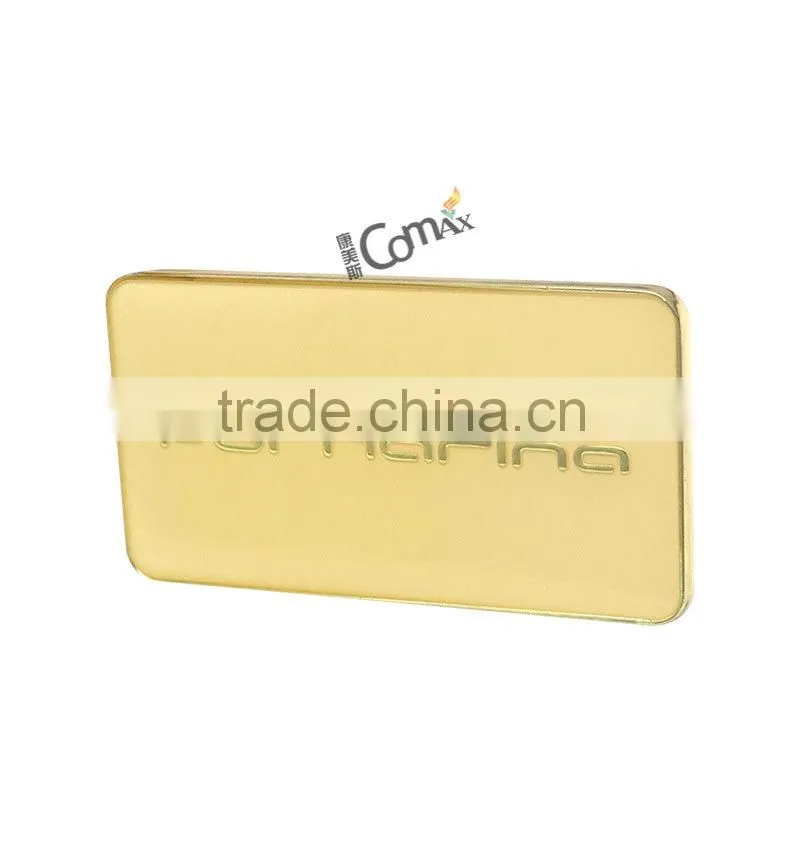 Custom engraved handbag metal logo design