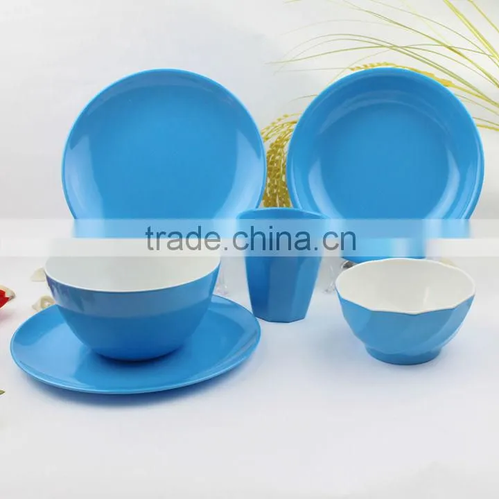 custom color melamine dinner set