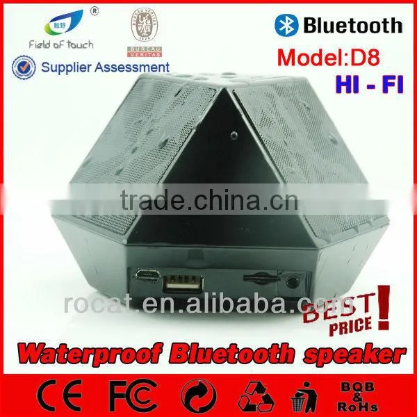 My Speaker D8 black diamond waterproof hifi speaker, NFC Speaker,stereo sound speaker