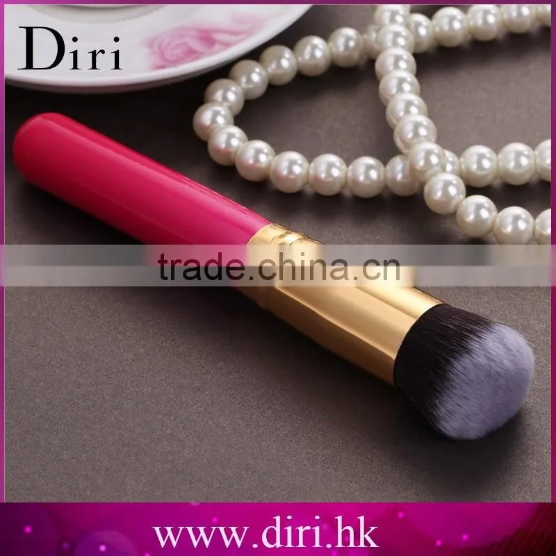 2016 Newest Rose Red Gold Nylon Hair Pro Makeup foundation Brush