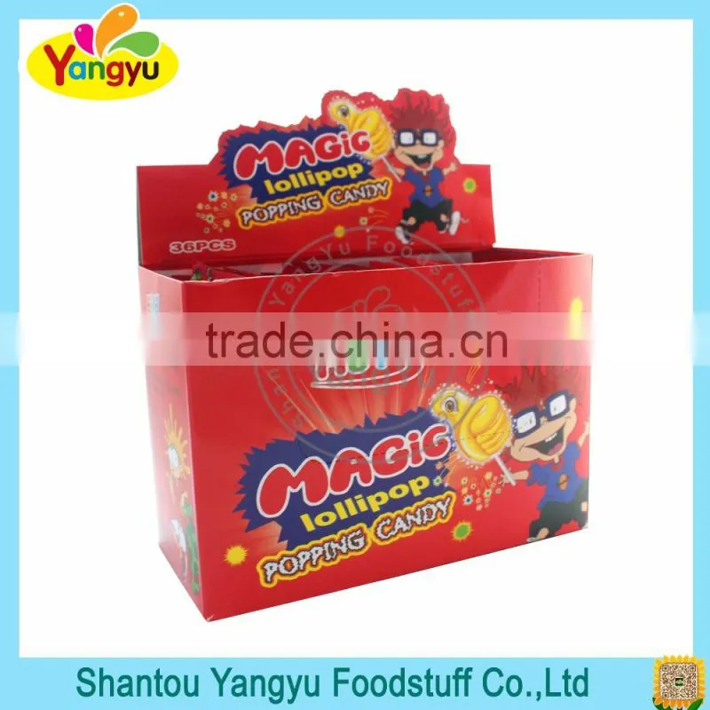 2016 Hot sales home decoration frist well magic mix fruit popping candy