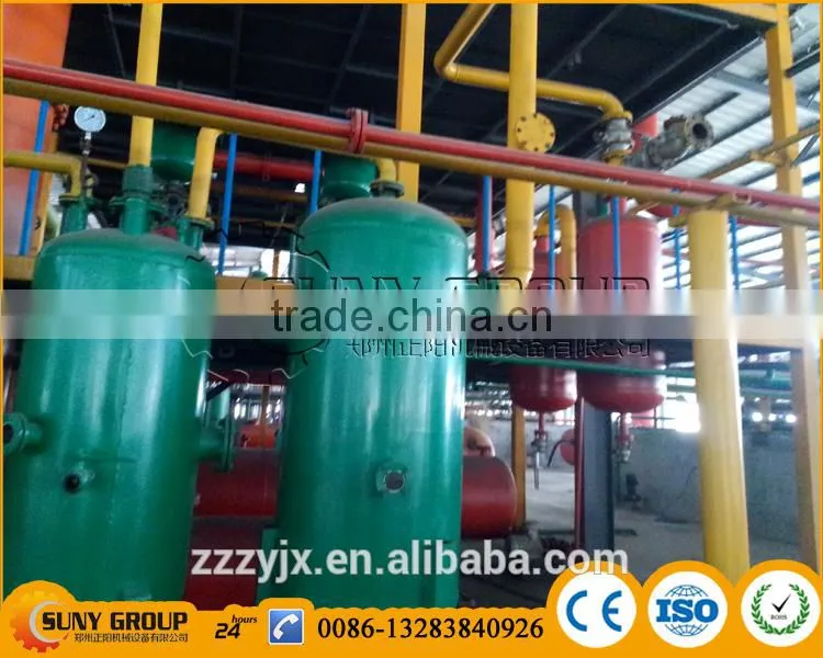 Waste tyre to oil machine