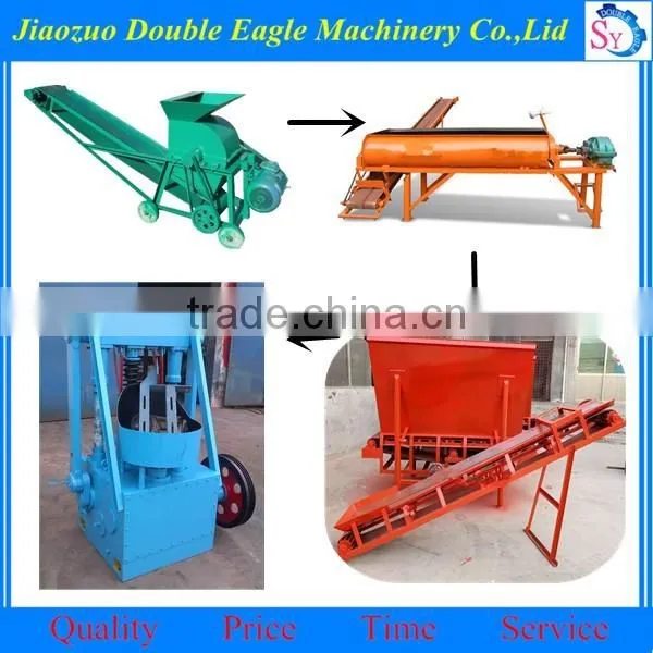 small model honeycomb briquette production line/ coal crushing, mixing and forming machine