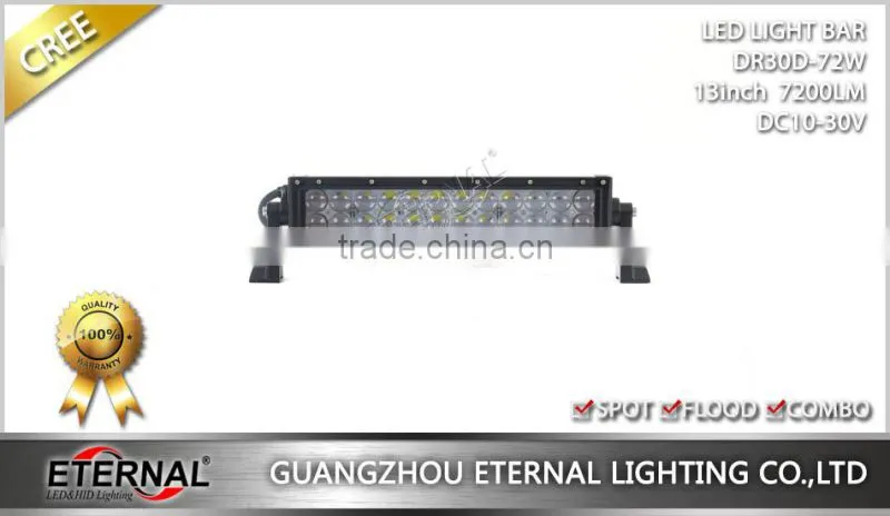 72W 13inch 4x4 racing powersports motorcycle ATV UTV off road pick up truck trailer driving headlight led light bar