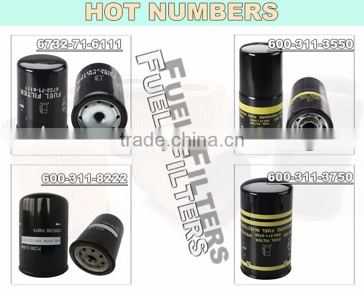 Manufacturer Supply For Excavator 600-311-8222 Diesel Engine Fue Filter