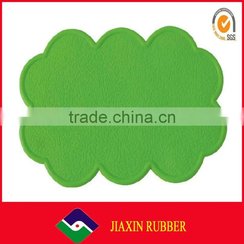 Wholesale multicolor round shaped cartoon logo transparent cup glass mat