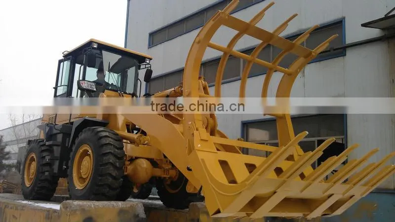 3 ton grass/ timber/log grab front loader (Dumping height: 4400mm)
