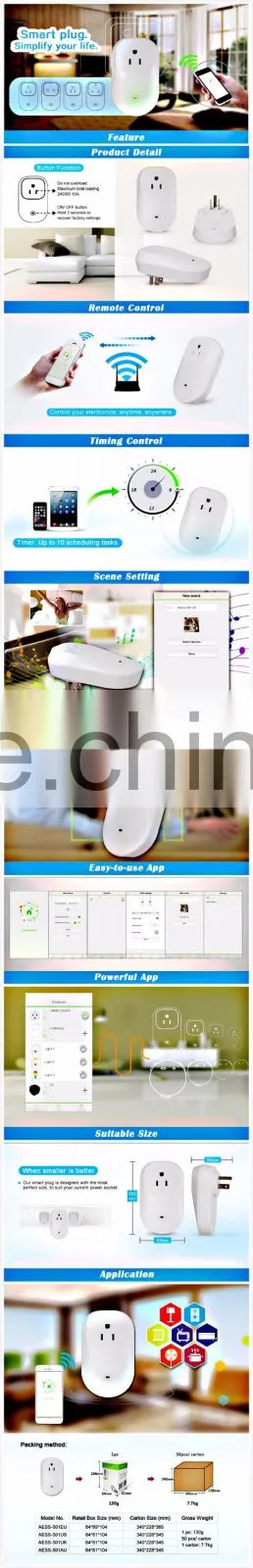 Economy china supplier wifi smart plug