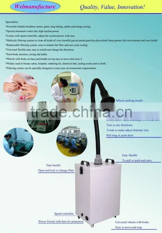 Factory price vacuum nail dust collector