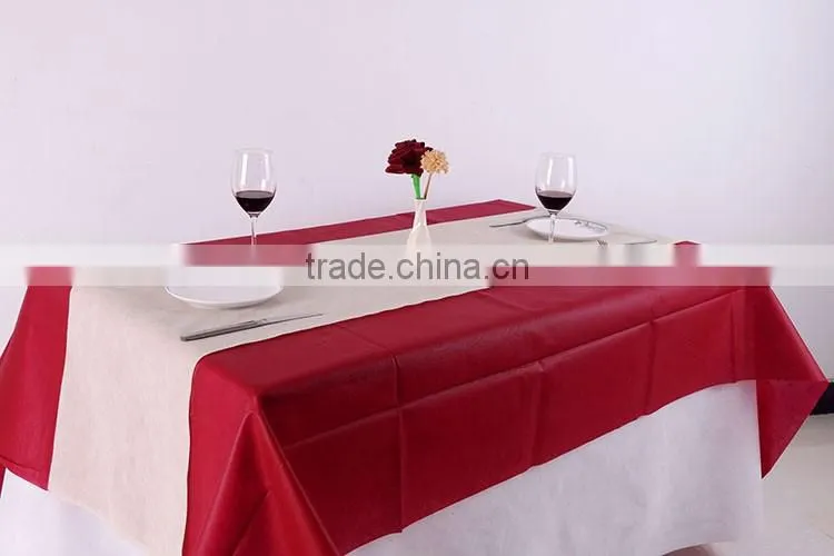 China Online Selling Protect Table Cover Red Spunbond Pp Nonwoven