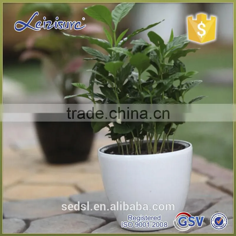 Made in China easy roller round plastic flower pots