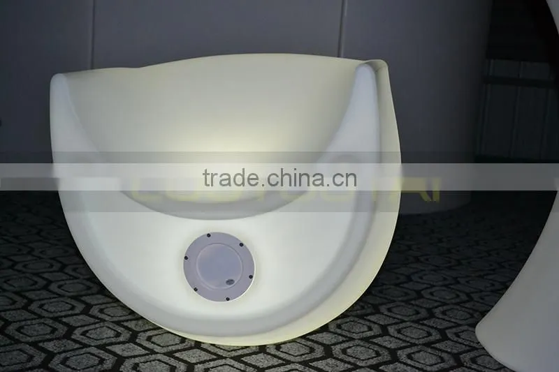 wireless remote control led furniture set RGBW color change led bar table and led chair
