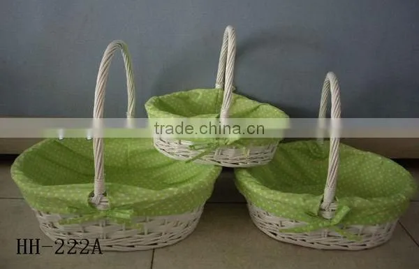 3pcs Round empty knitting gift baskets