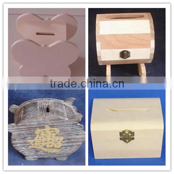 Shandong manufacture decorative wooden coin boxes