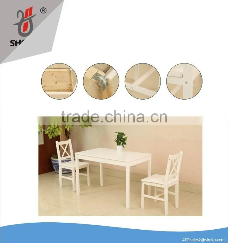5-Piece Dining Set ,Solid wood table with 4 Side Chairs