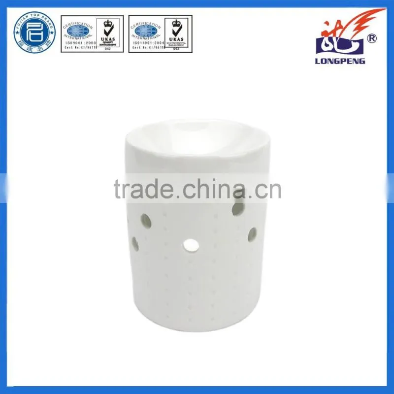 2016 Eco-Friendly Elegant White Indoor Ceramic Incense Oil Burners for home decoration