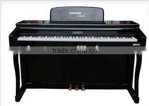Glossy red color pure piano tone 88 key hammer action keyboard electric piano