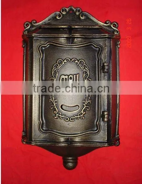cast iron aluminum home garden mailbox